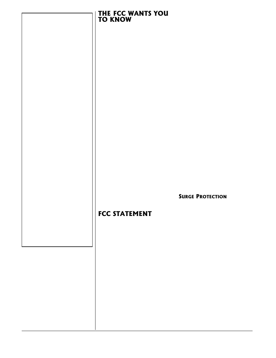 The fcc wants you to know, Fcc statement | Radio Shack 43-3902 User Manual | Page 4 / 4