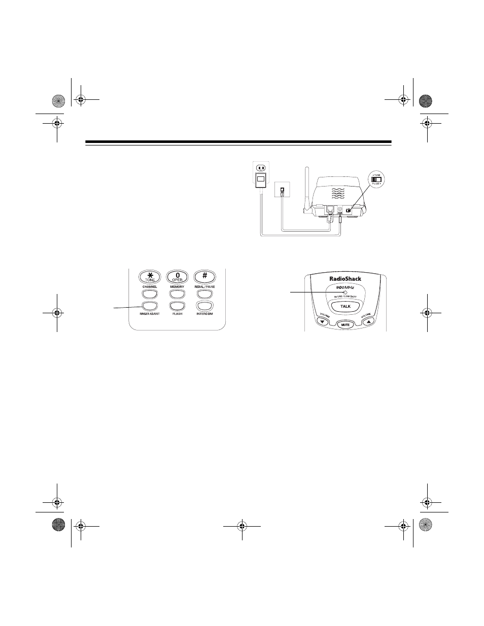 Setting the keypad’s ringer volume, Setting the dialing mode | Radio Shack ET-1101 User Manual | Page 10 / 20