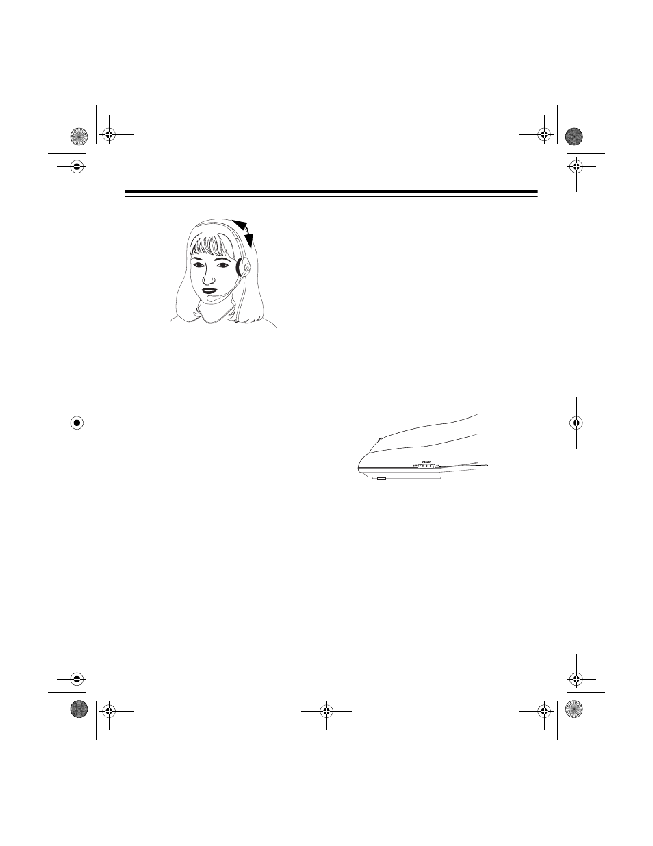 Adjusting the headset, Setting the ringers on or off | Radio Shack ET-1101 User Manual | Page 9 / 20