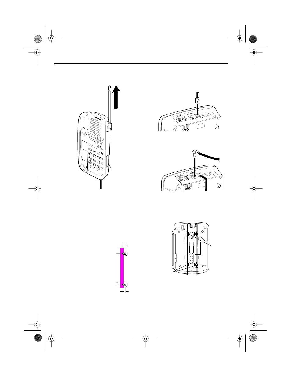 Mounting the base directly on the wall | Radio Shack TAD-1016 User Manual | Page 10 / 36