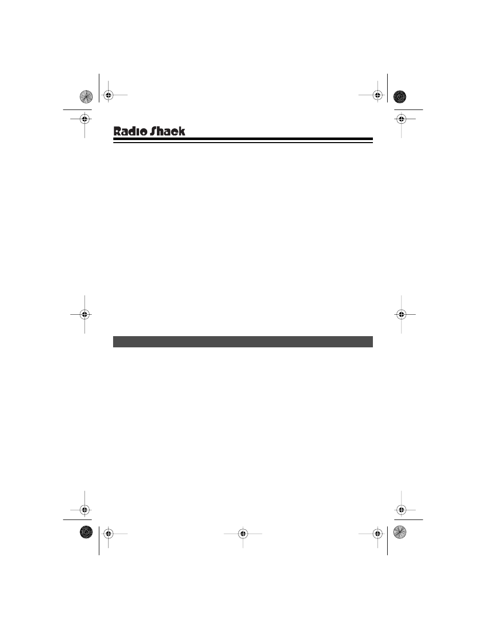 Radio Shack 16-173 User Manual | 4 pages