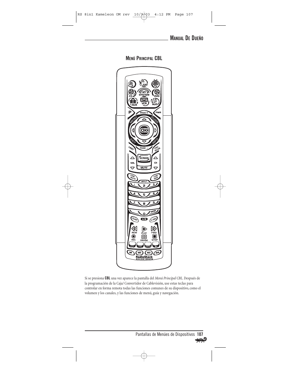 Radio Shack Univer 15-2138 User Manual | Page 107 / 132