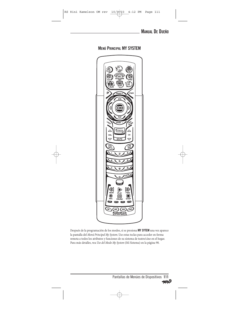 Radio Shack Univer 15-2138 User Manual | Page 111 / 132