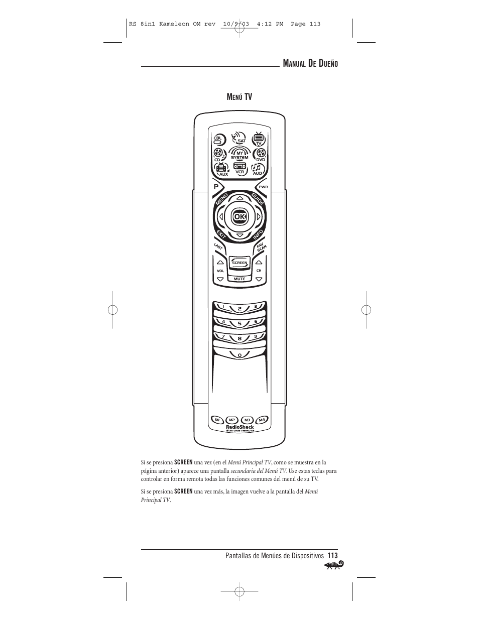 Radio Shack Univer 15-2138 User Manual | Page 113 / 132