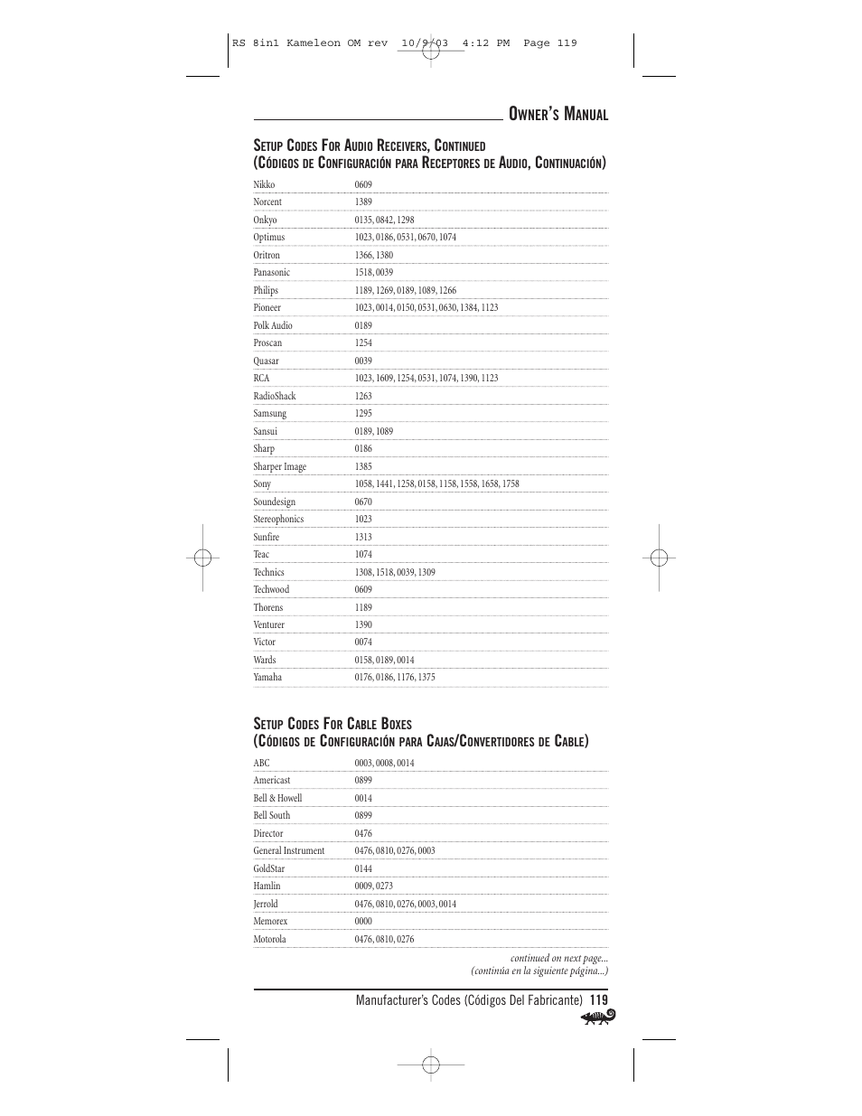 Radio Shack Univer 15-2138 User Manual | Page 119 / 132