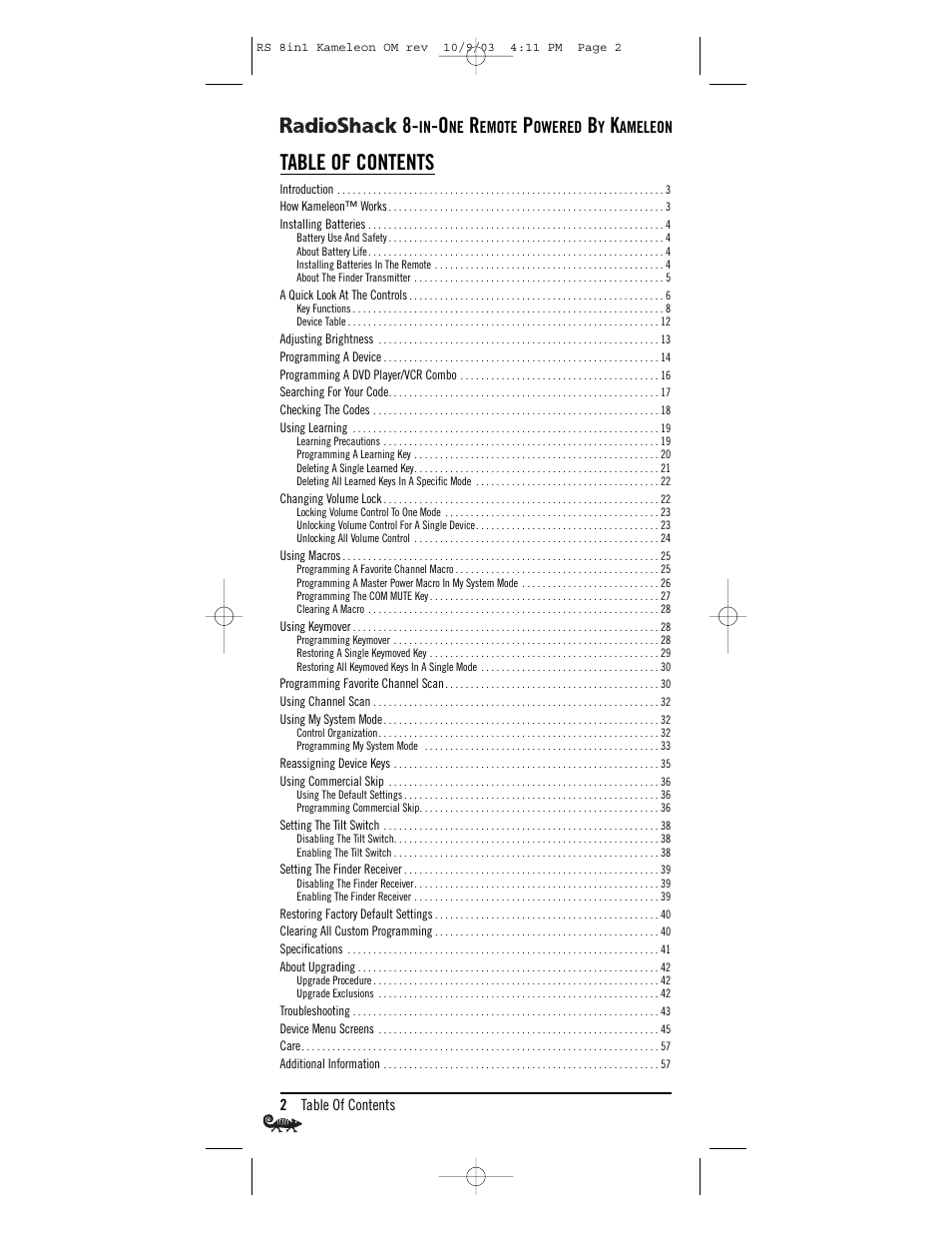 Radio Shack Univer 15-2138 User Manual | Page 2 / 132
