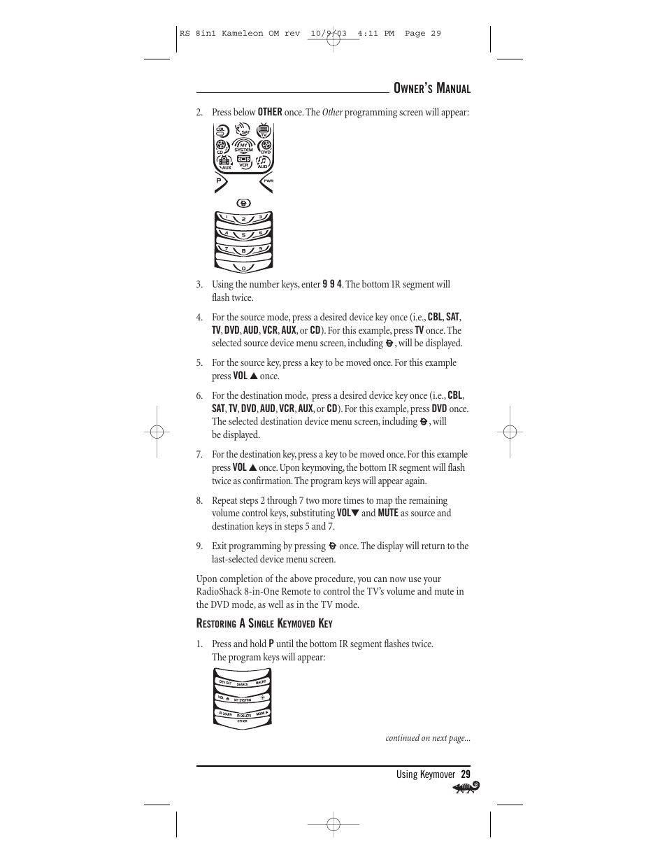 Radio Shack Univer 15-2138 User Manual | Page 29 / 132