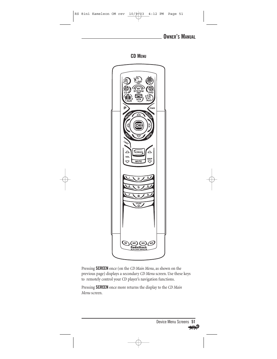Radio Shack Univer 15-2138 User Manual | Page 51 / 132