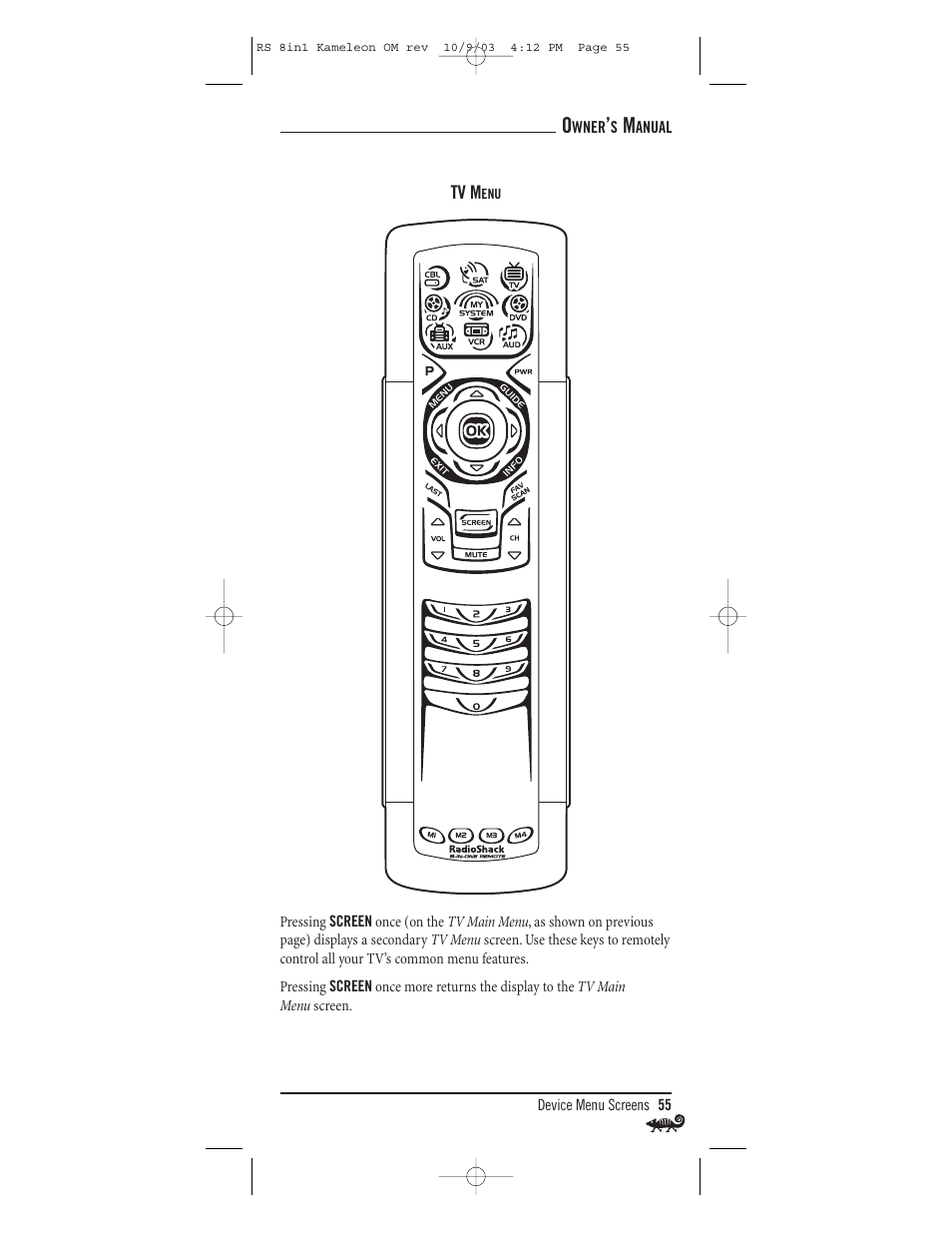 Radio Shack Univer 15-2138 User Manual | Page 55 / 132