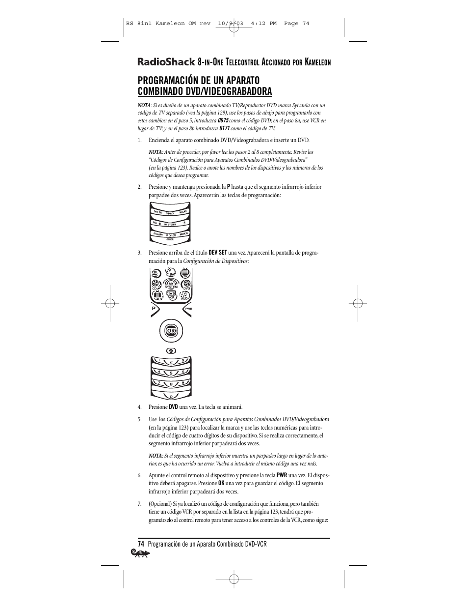 Radio Shack Univer 15-2138 User Manual | Page 74 / 132