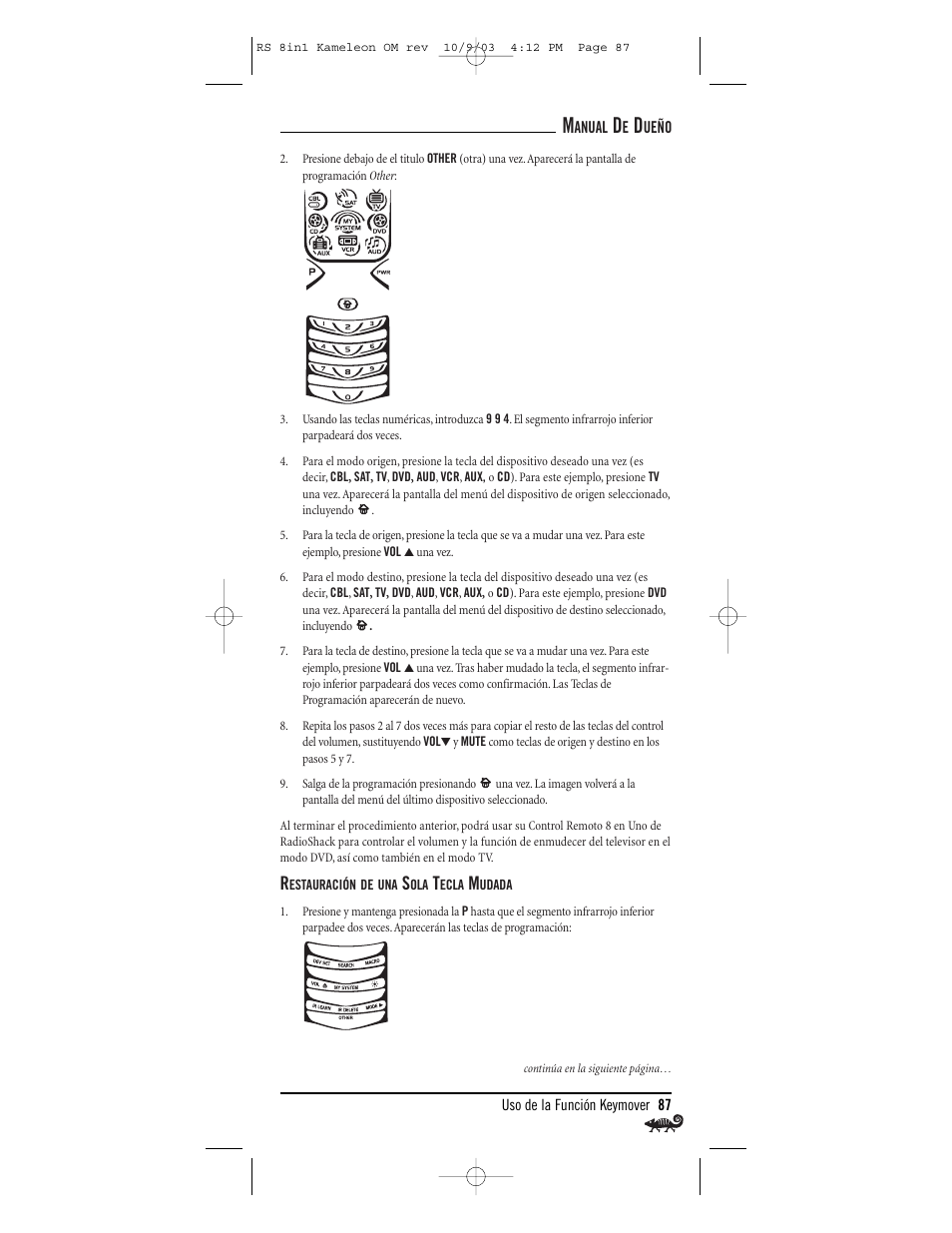 Radio Shack Univer 15-2138 User Manual | Page 87 / 132