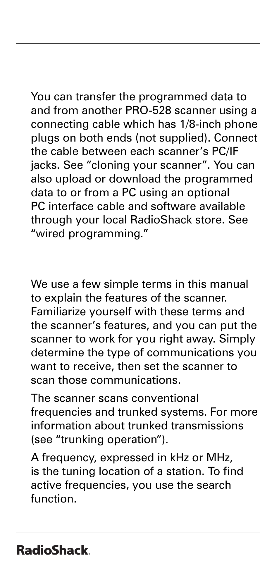 Radio Shack PRO-528 User Manual | Page 18 / 92