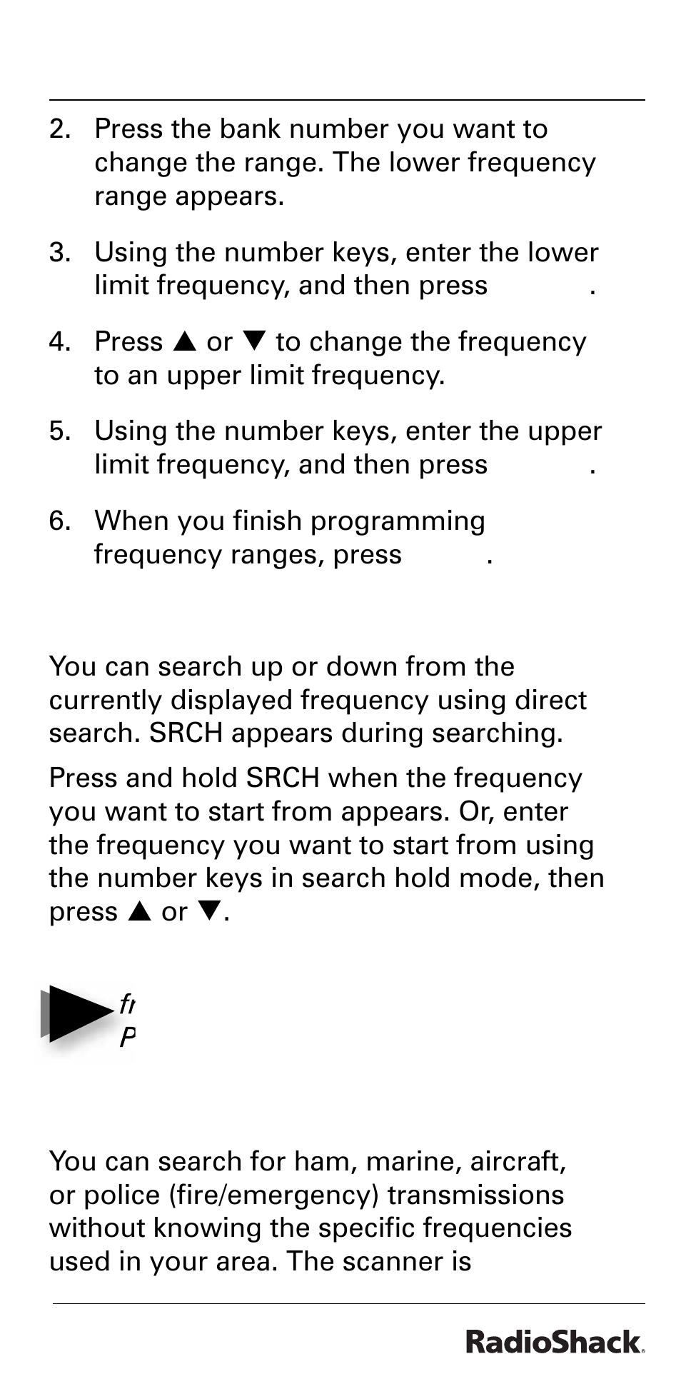 Beyond the basics, Direct search, Service bank search | Radio Shack PRO-528 User Manual | Page 27 / 92