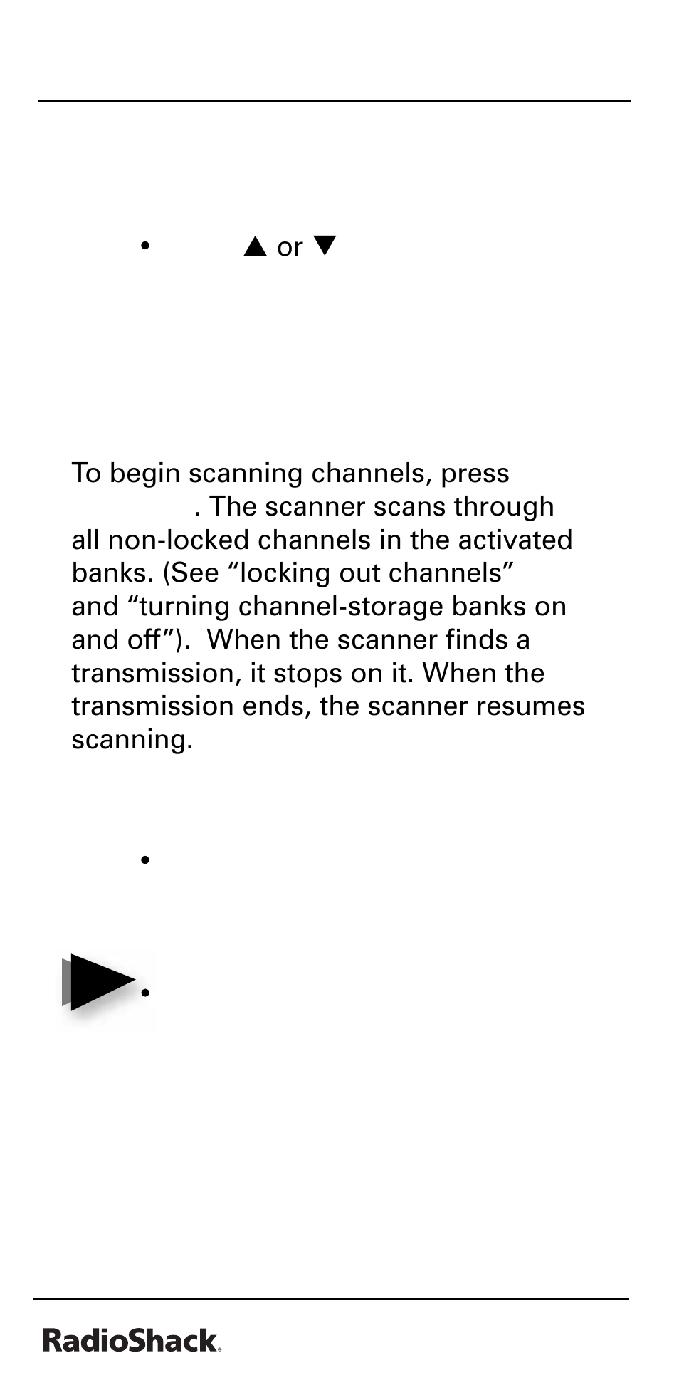 Beyond the basics, Scanning the stored channels | Radio Shack PRO-528 User Manual | Page 30 / 92