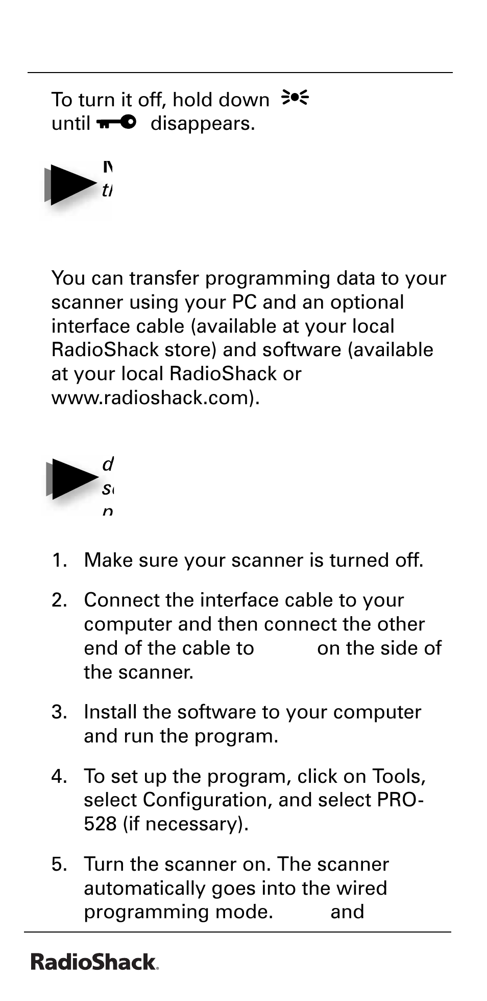 Beyond the basics, Wired programming | Radio Shack PRO-528 User Manual | Page 36 / 92