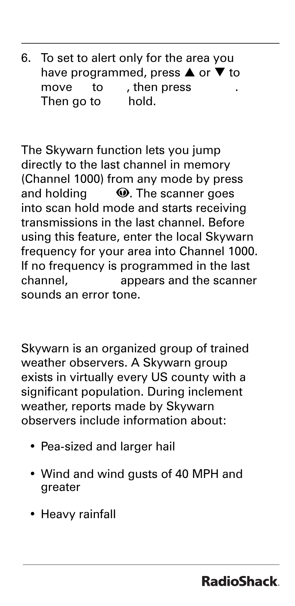 Beyond the basics, Skywarn, About skywarn | Radio Shack PRO-528 User Manual | Page 45 / 92