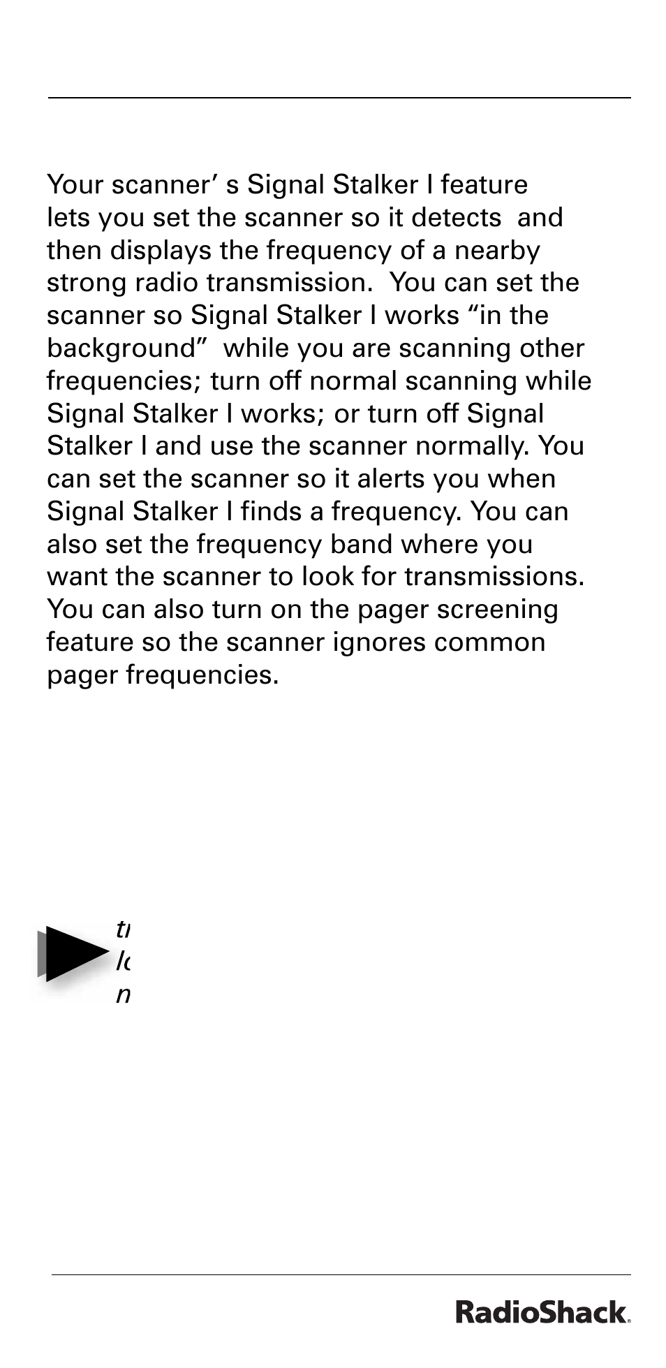 Beyond the basics signal stalker i | Radio Shack PRO-528 User Manual | Page 47 / 92