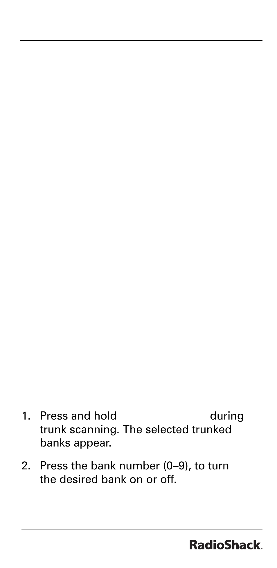 Beyond the basics, Turning a trunked bank on or off | Radio Shack PRO-528 User Manual | Page 57 / 92