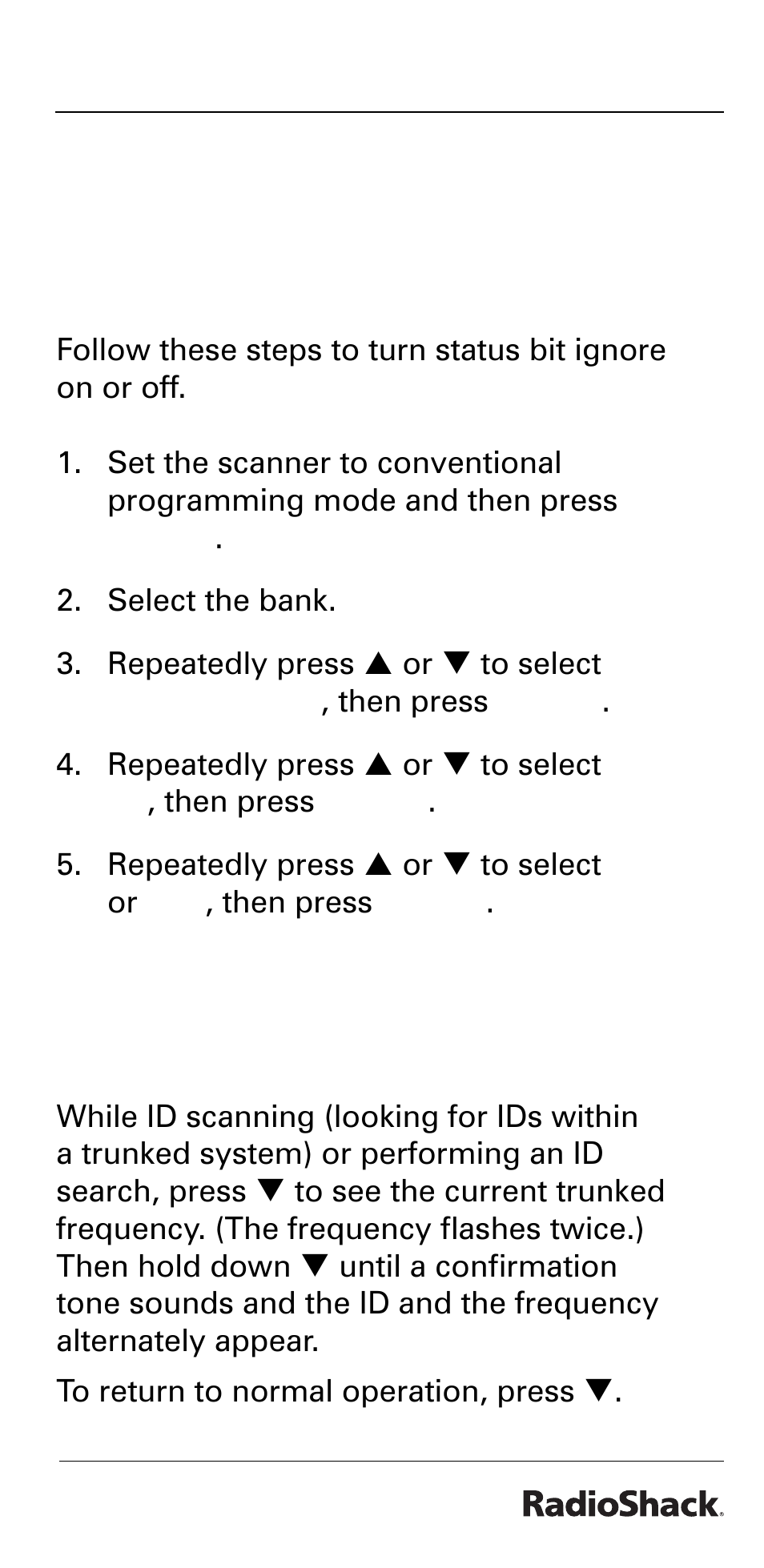 Beyond the basics, Identifying a trunked frequency | Radio Shack PRO-528 User Manual | Page 59 / 92