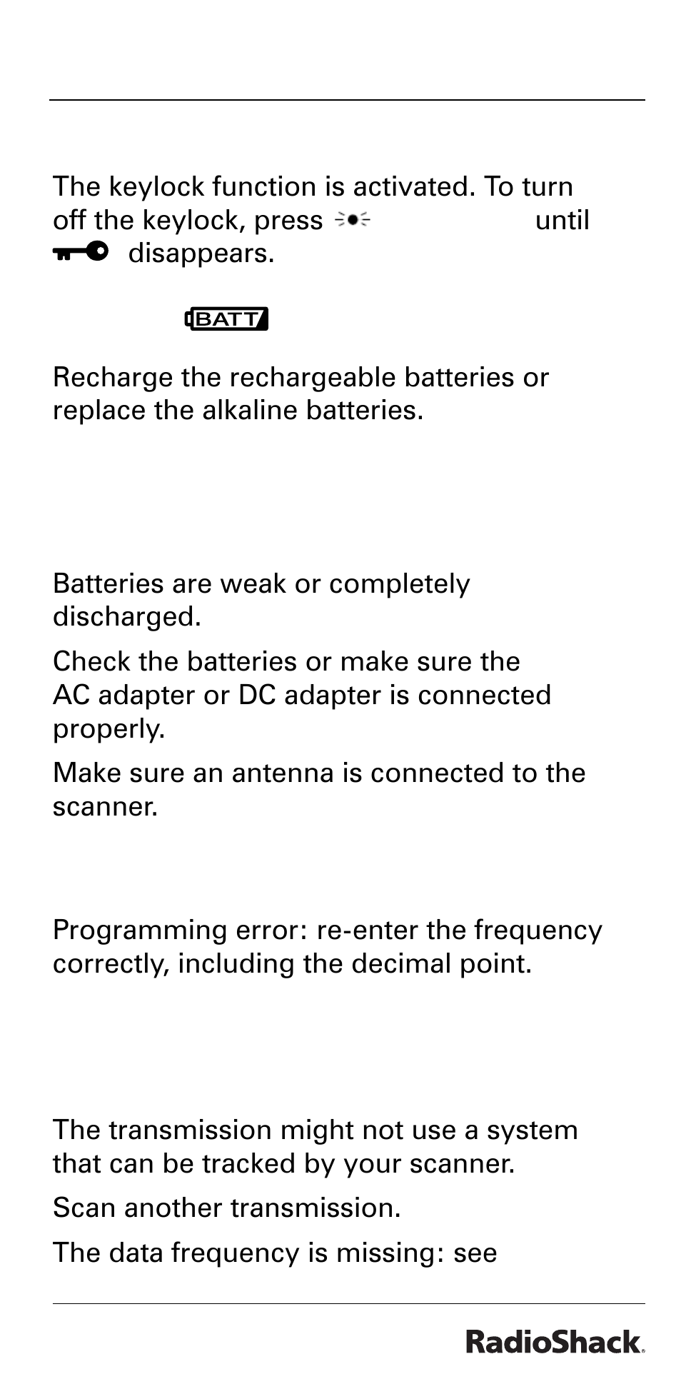 Radio Shack PRO-528 User Manual | Page 81 / 92