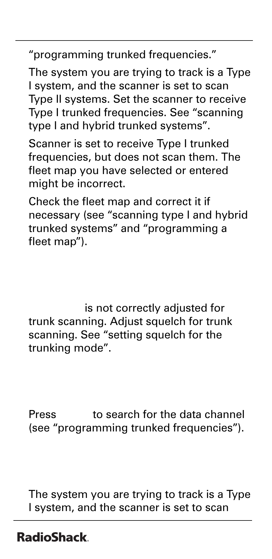Radio Shack PRO-528 User Manual | Page 82 / 92