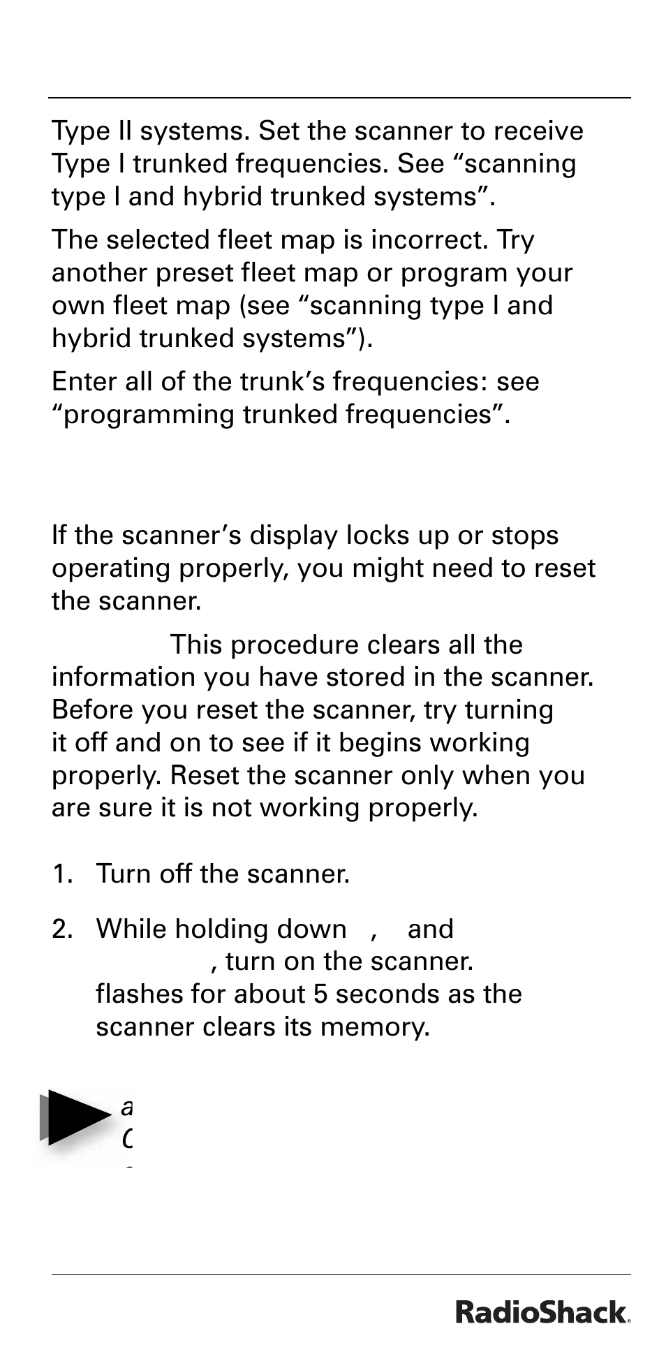 Beyond the basics, How do i reset my scanner | Radio Shack PRO-528 User Manual | Page 83 / 92