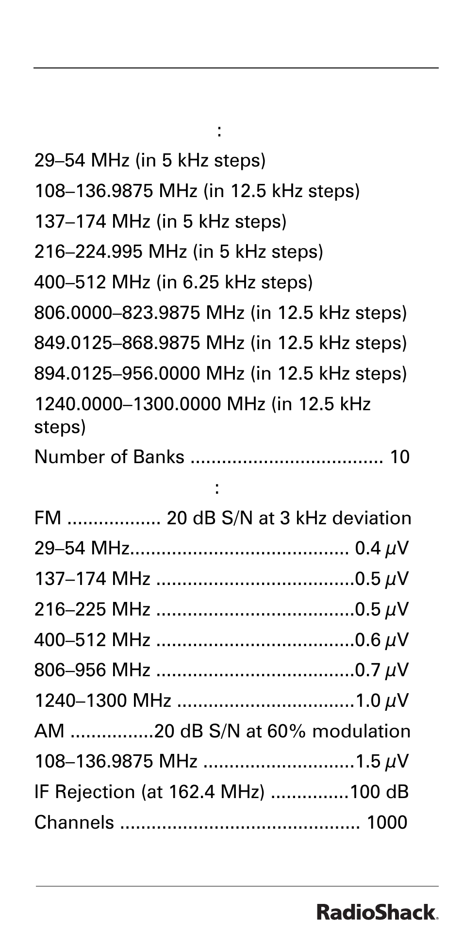 Radio Shack PRO-528 User Manual | Page 87 / 92