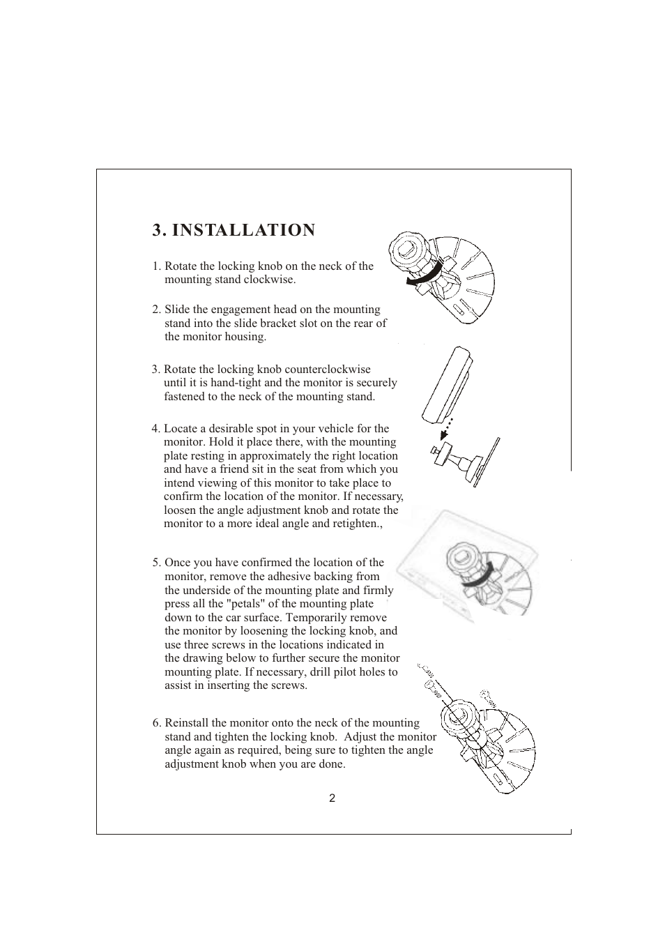 Installation | Radio Shack PLVSHR77 User Manual | Page 3 / 8