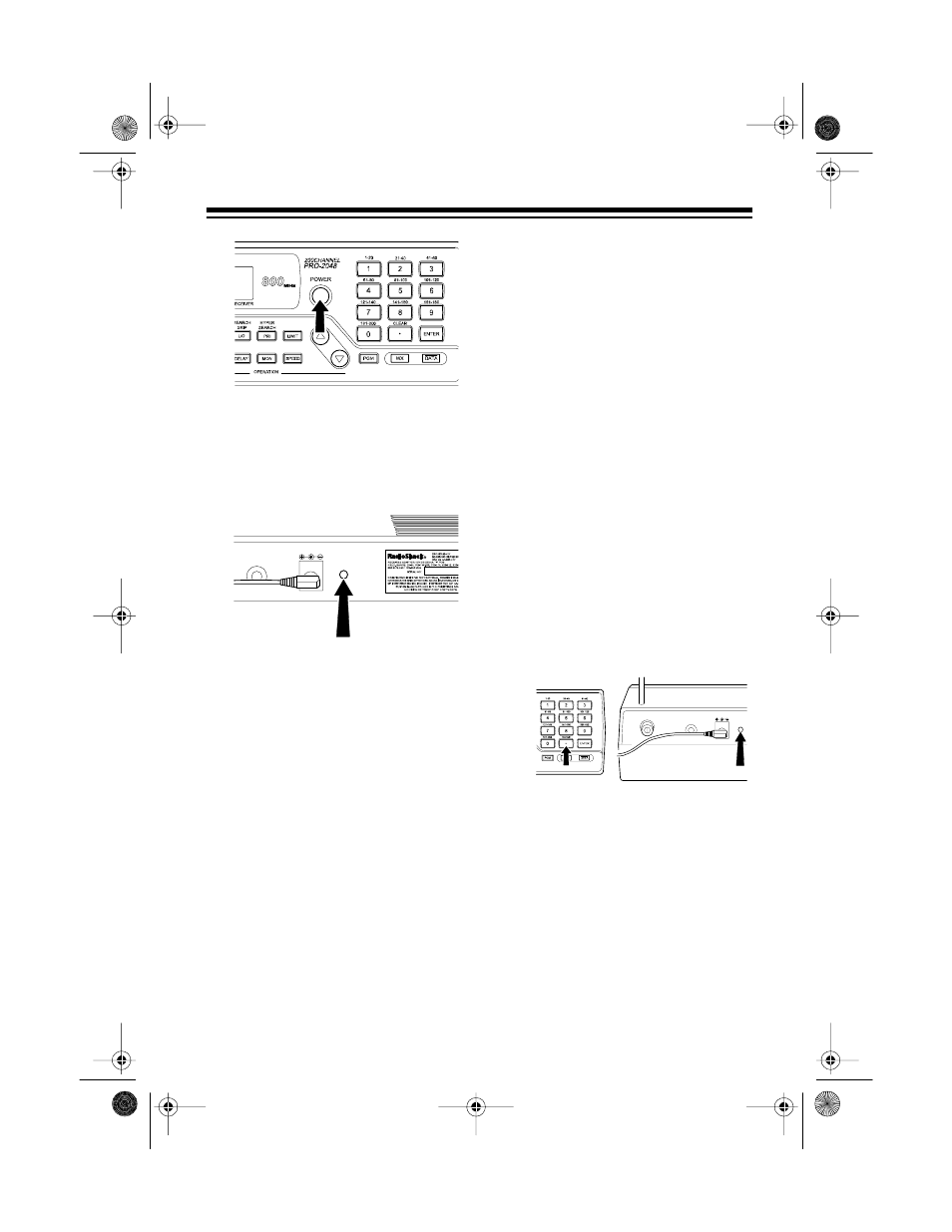 Initializing the scanner | Radio Shack PRO-2048 User Manual | Page 11 / 44