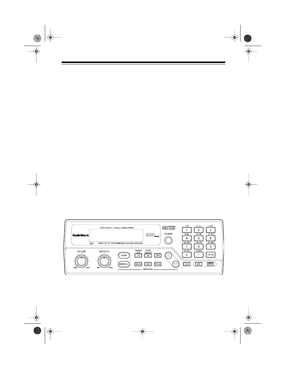 Understanding your scanner, A look at the front panel | Radio Shack PRO-2048 User Manual | Page 13 / 44