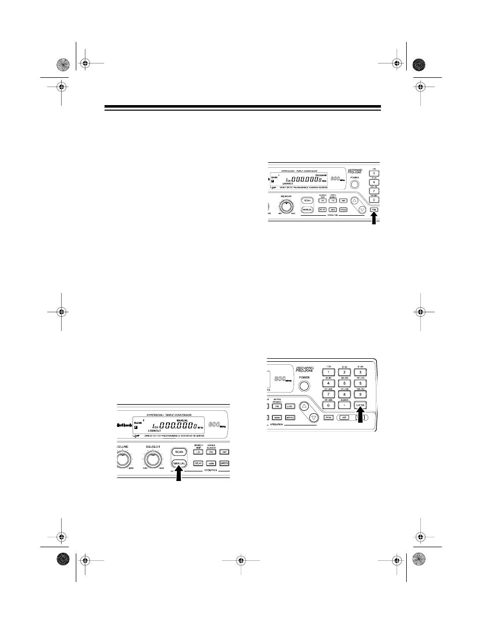 Manually storing frequencies in channels | Radio Shack PRO-2048 User Manual | Page 19 / 44