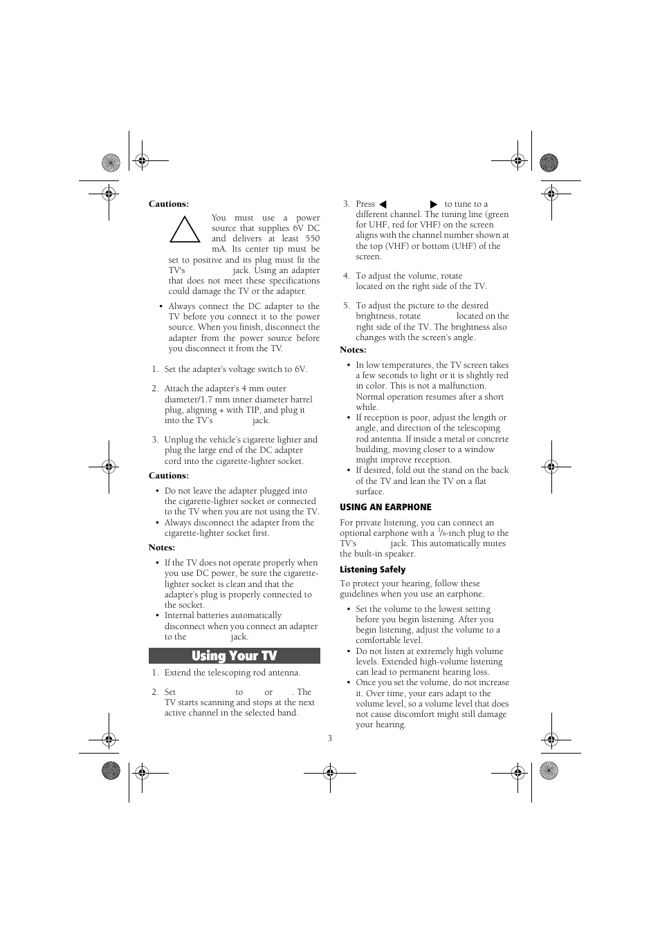 Radio Shack 08A99 User Manual | Page 3 / 6