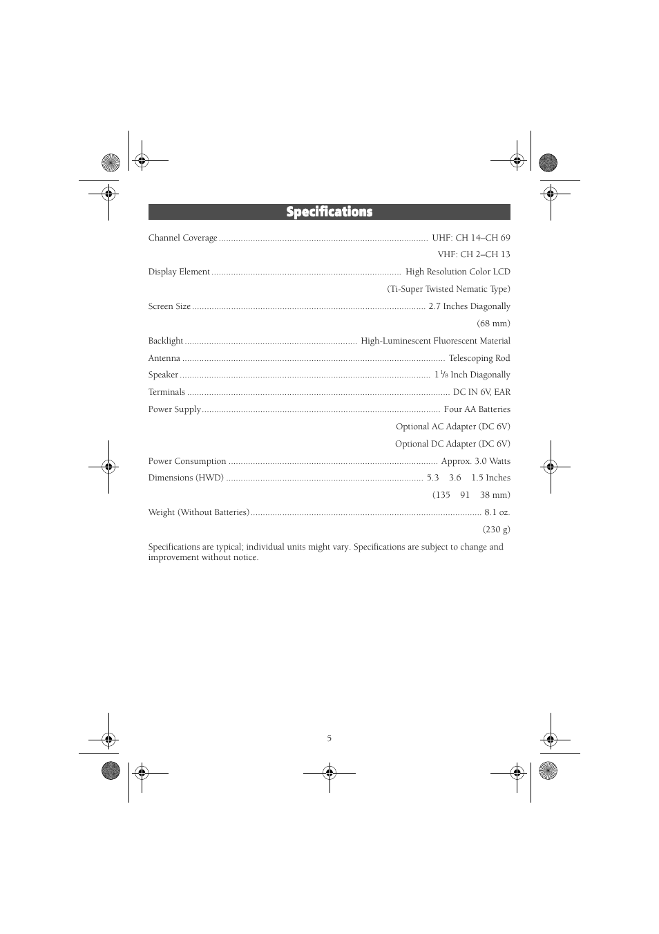 Radio Shack 08A99 User Manual | Page 5 / 6