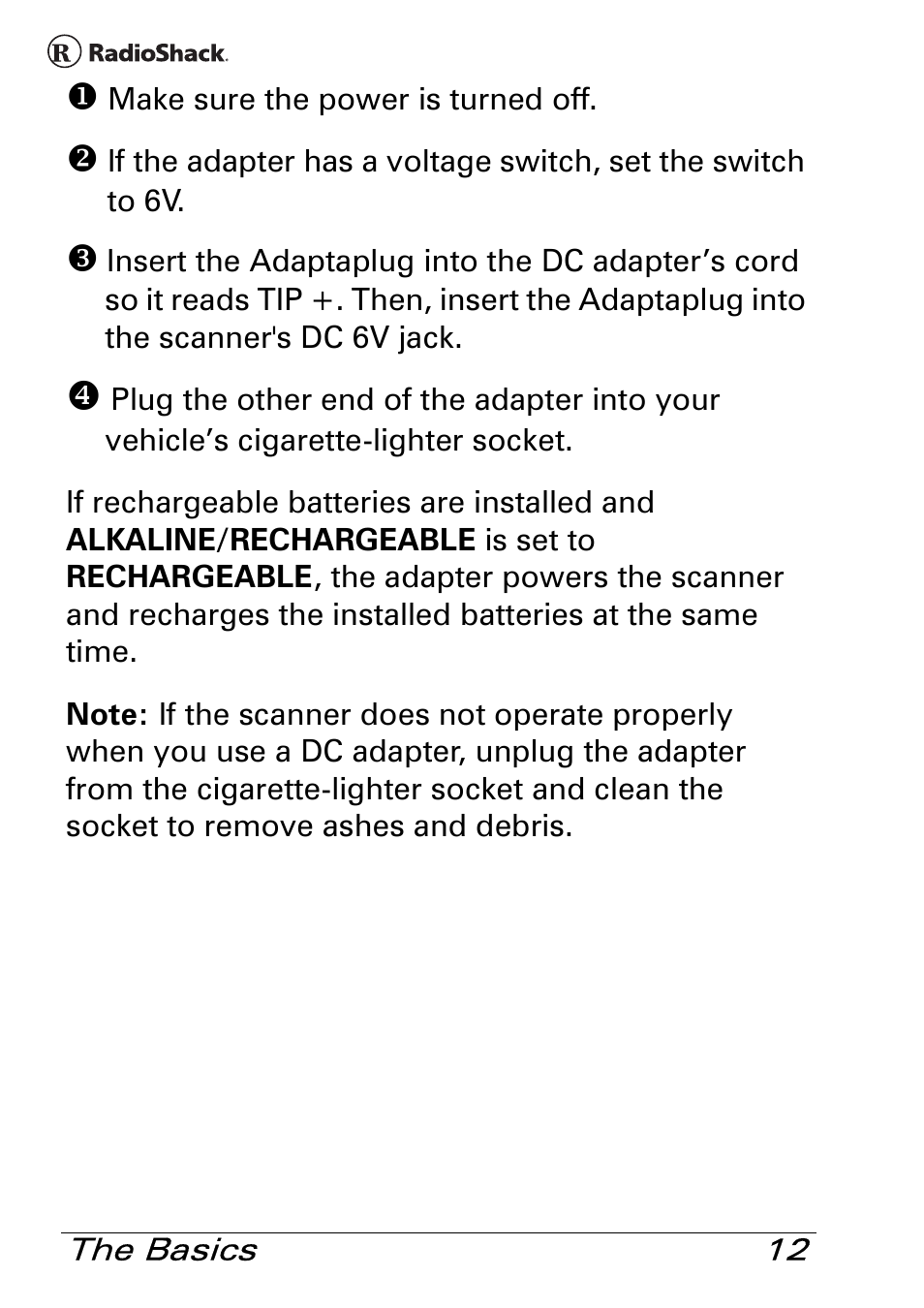 Radio Shack Pro 84 User Manual | Page 12 / 64