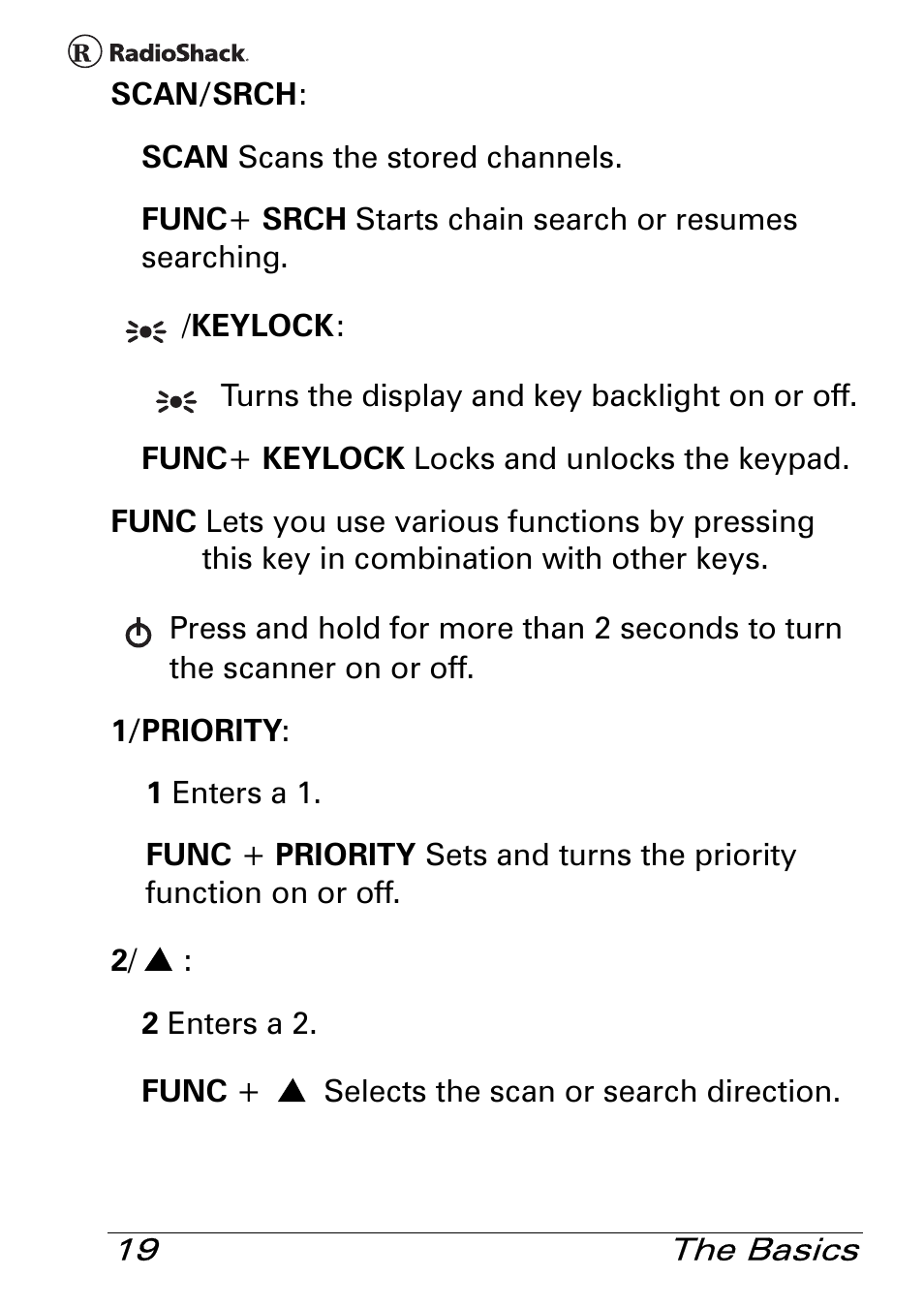 Radio Shack Pro 84 User Manual | Page 19 / 64