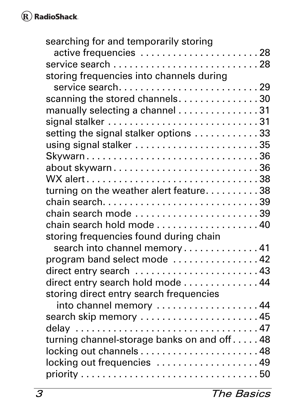 Radio Shack Pro 84 User Manual | Page 3 / 64