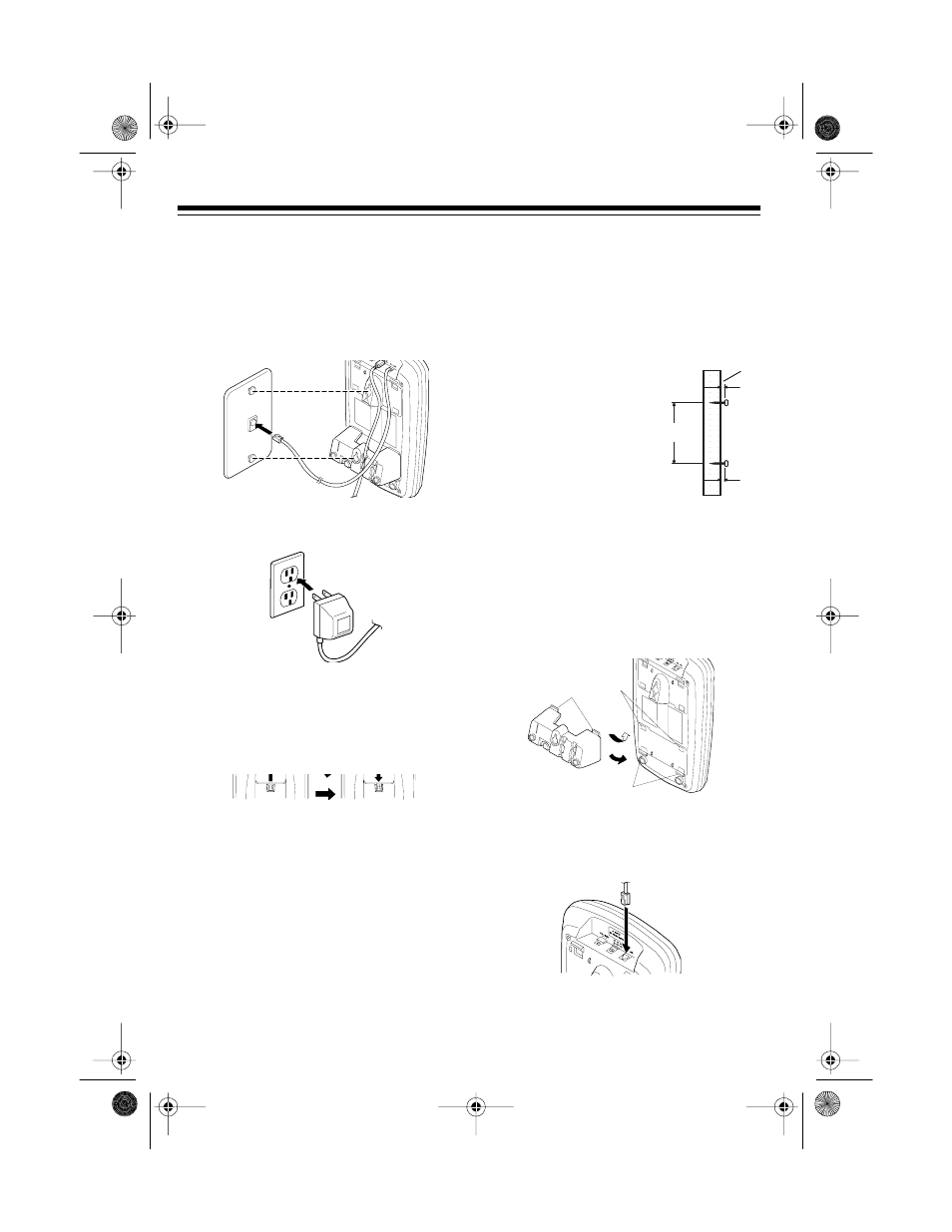 Directly on the wall | Radio Shack ET-1102 User Manual | Page 8 / 28