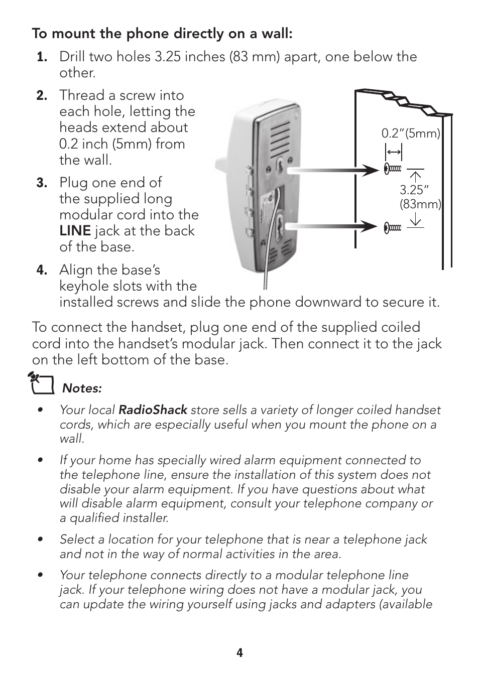 Radio Shack 43-3905 User Manual | Page 4 / 14