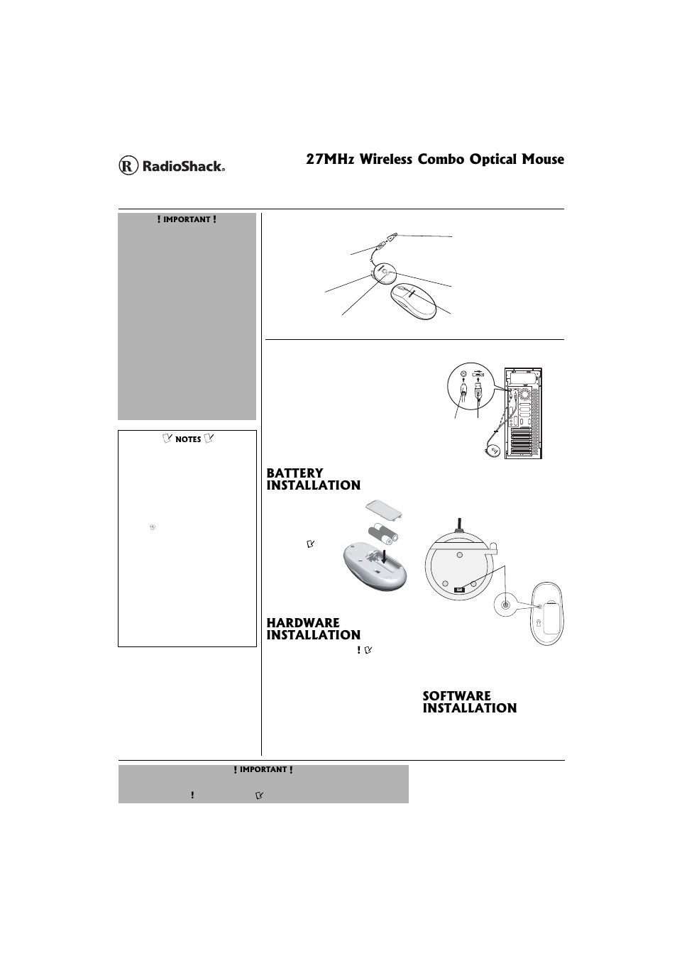 Radio Shack 26-751 User Manual | 4 pages