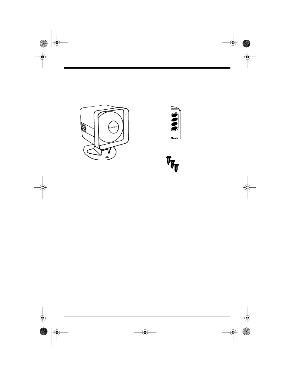 Installing the system, Supplied items | Radio Shack RS-1000 User Manual | Page 5 / 16