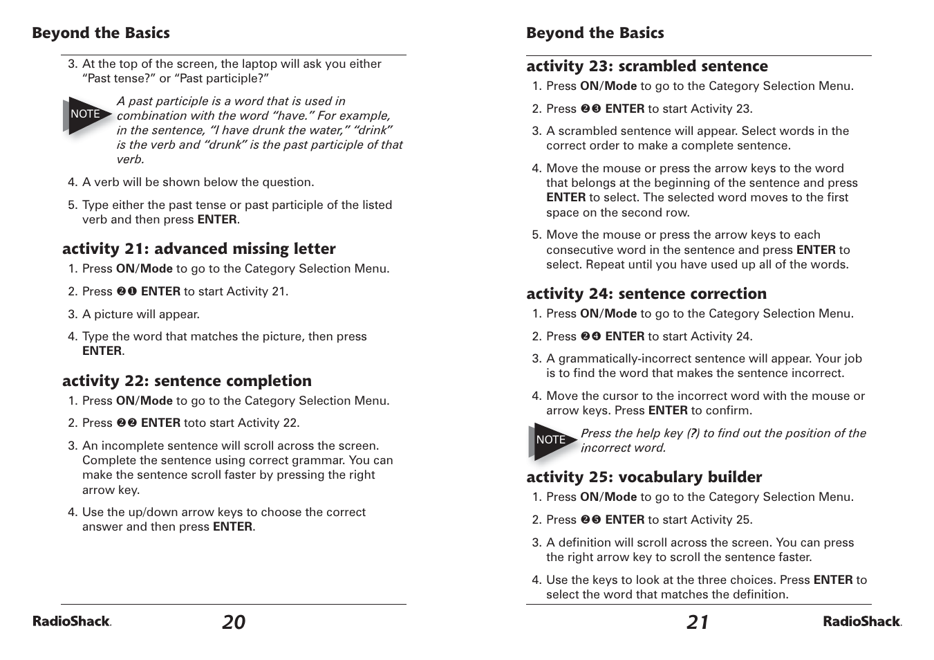 Radio Shack 60-2642 User Manual | Page 11 / 23