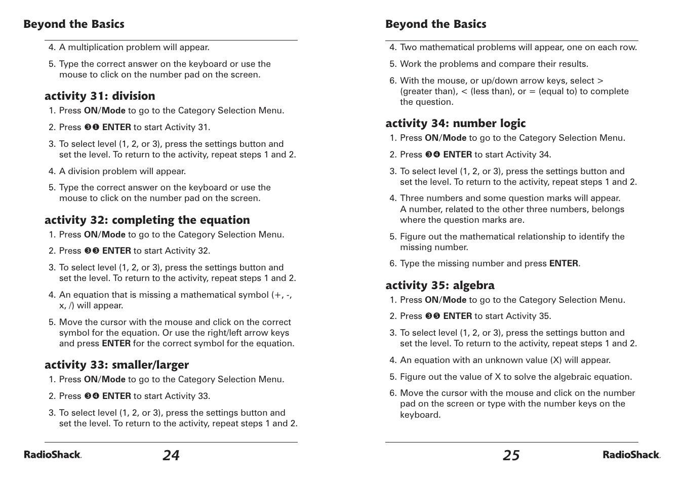 Radio Shack 60-2642 User Manual | Page 13 / 23