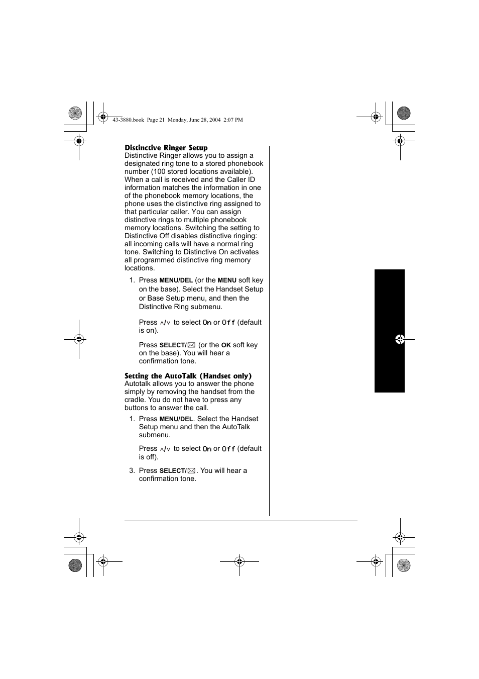 Radio Shack 43-3872 User Manual | Page 21 / 76