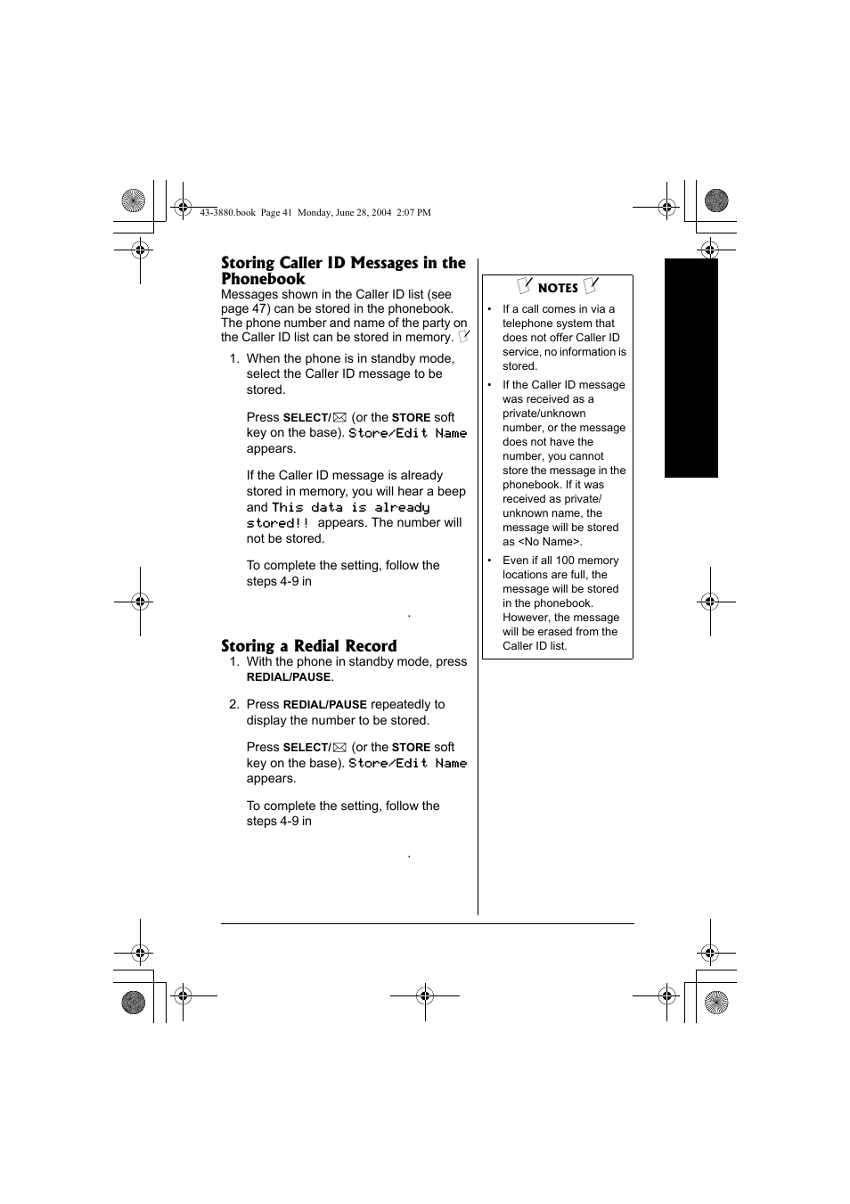 Radio Shack 43-3872 User Manual | Page 41 / 76