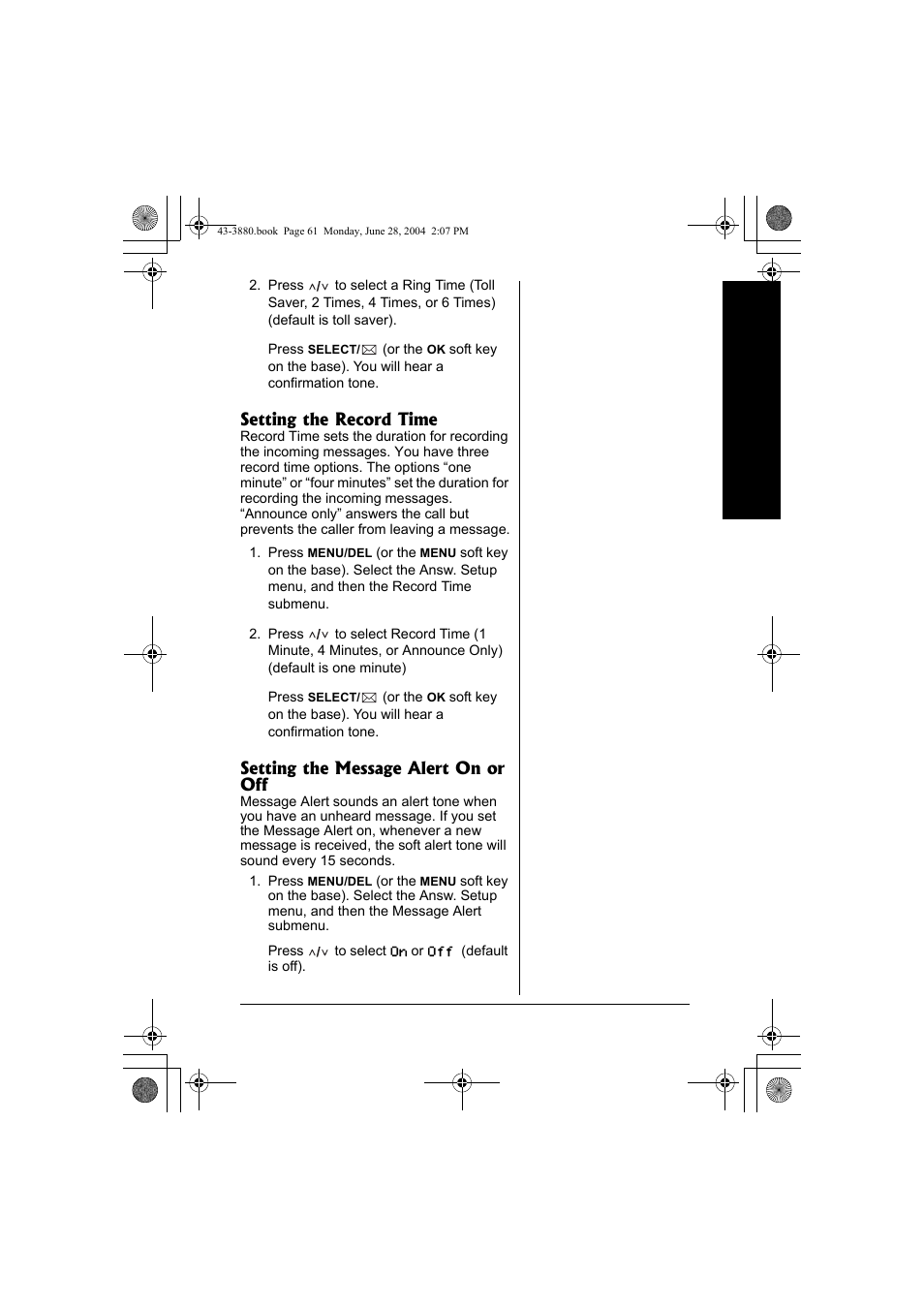 Radio Shack 43-3872 User Manual | Page 61 / 76