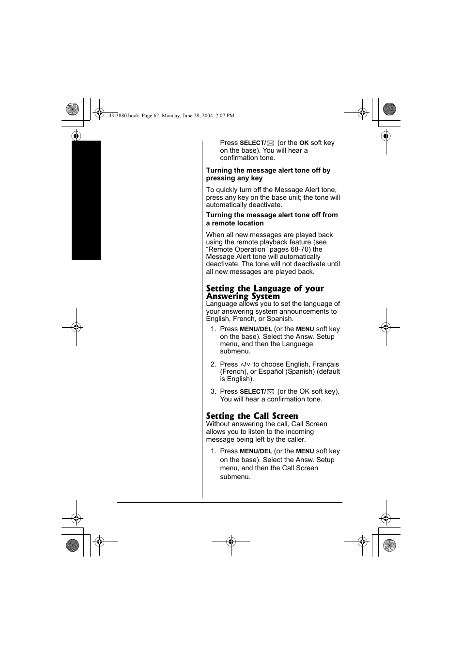 Radio Shack 43-3872 User Manual | Page 62 / 76