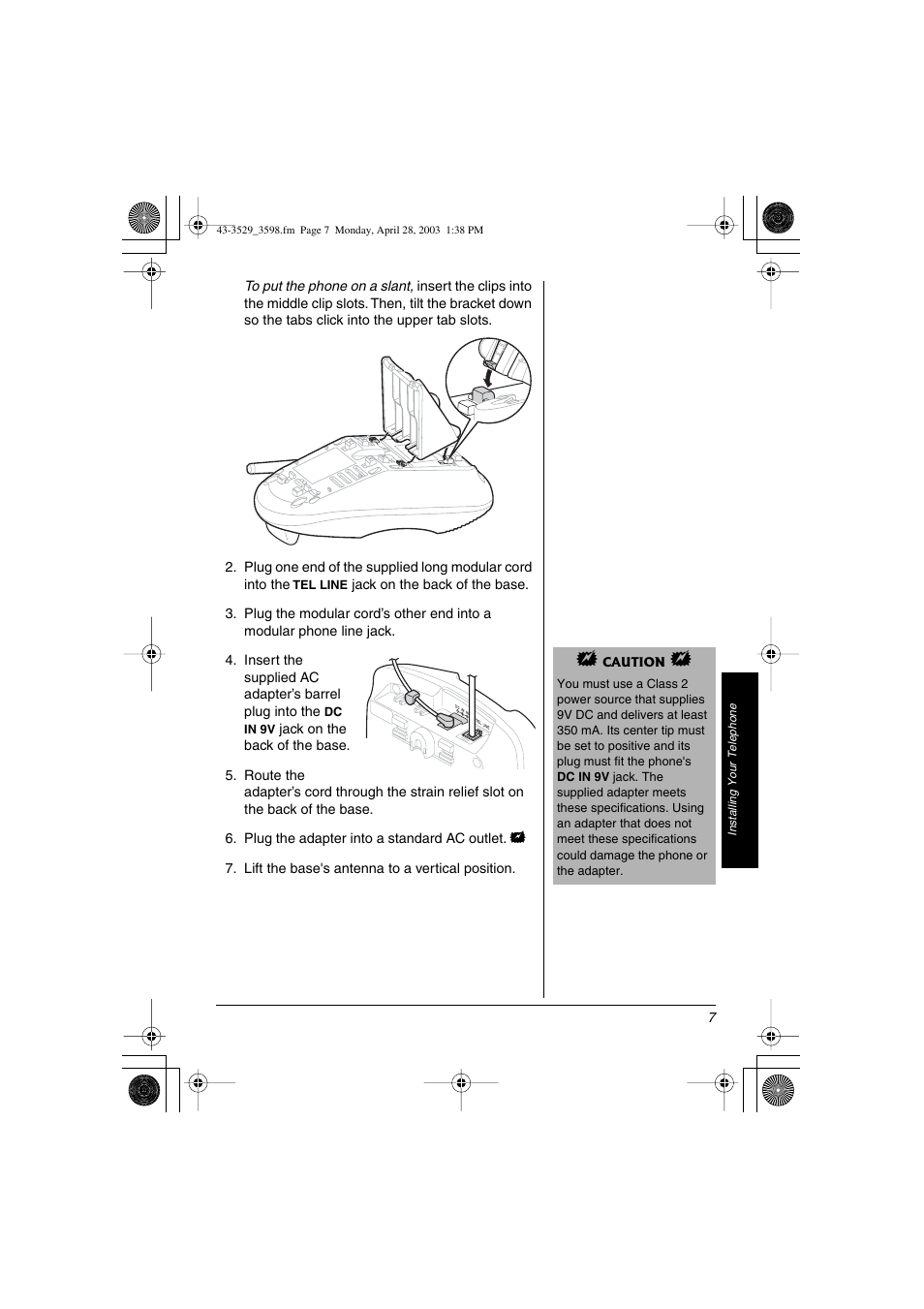 Radio Shack 43-3598 User Manual | Page 7 / 36