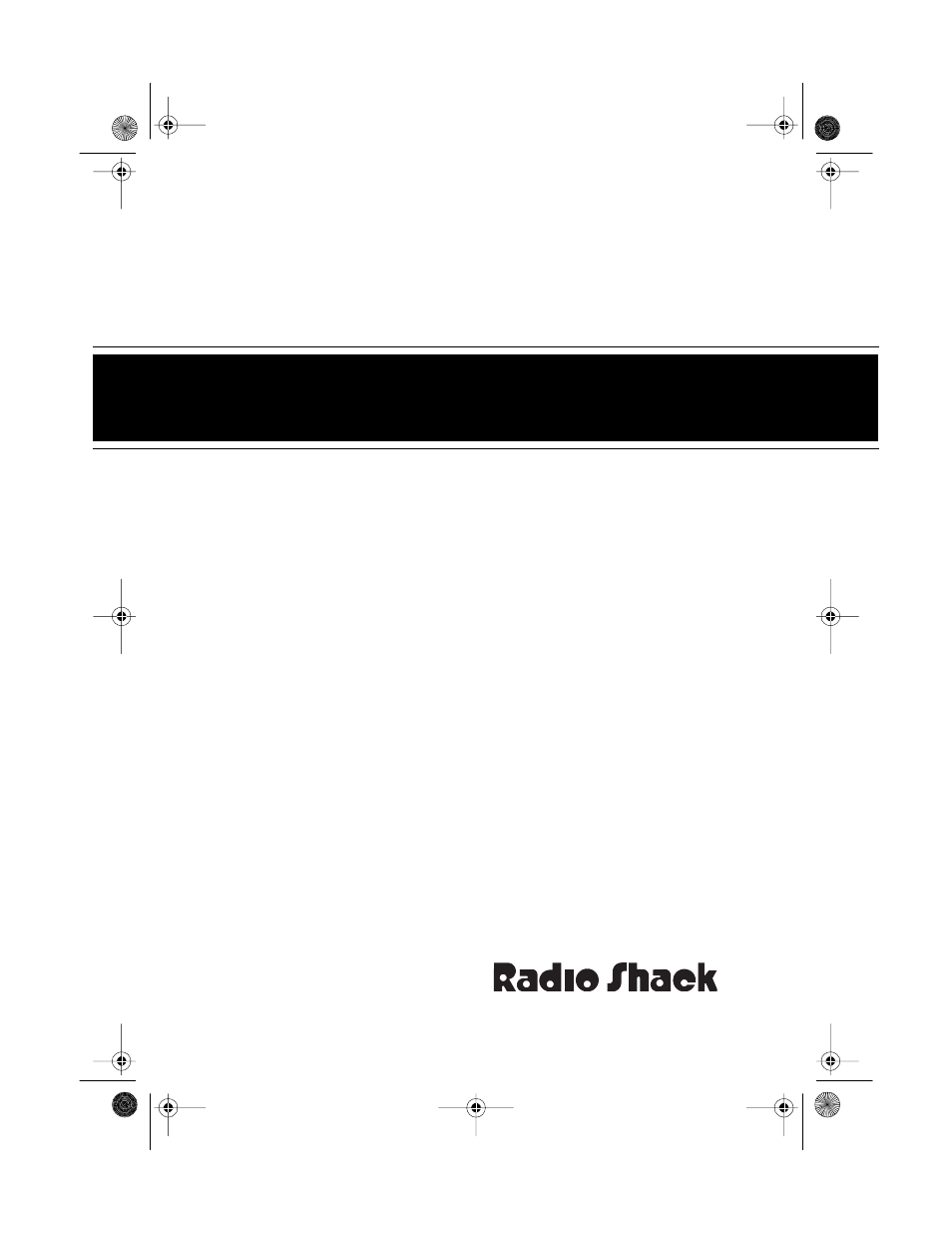 Radio Shack TAD-1009 User Manual | 28 pages