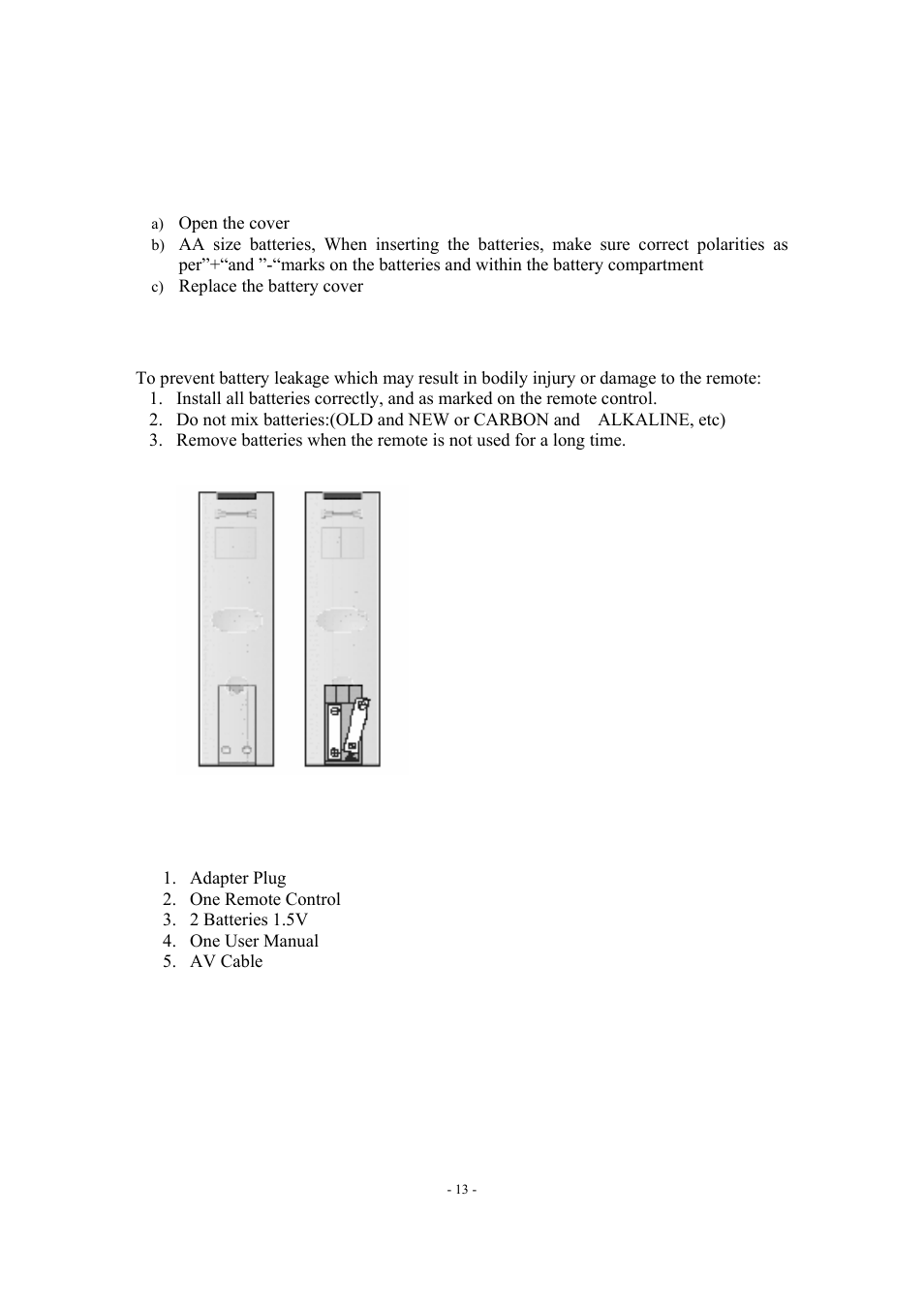 7 remote controls setup, 8 accessories | Radio Shack P20LCDD User Manual | Page 14 / 28