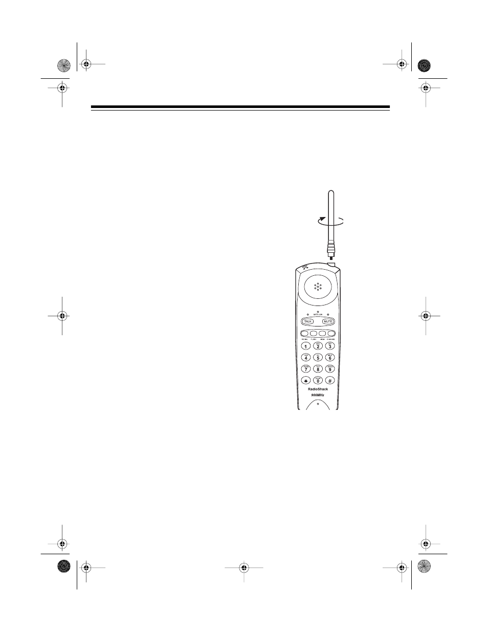 Preparation, Selecting a location, Attaching the handset’s antenna | Radio Shack ET-919 User Manual | Page 6 / 24